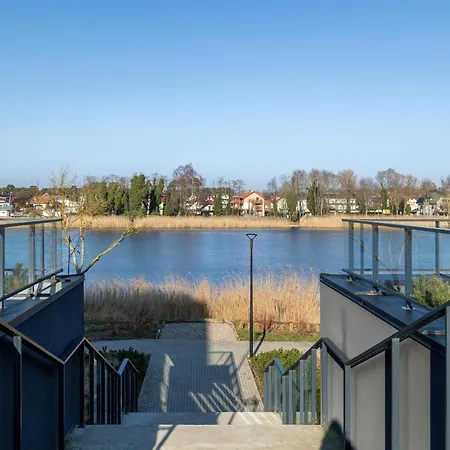 Apartment With A View Of The River, Pool And Sauna Dziwnow